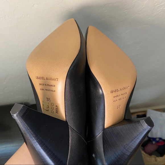 Isabel Marant Laith leather Knee High Boots - Picture 5 of 7